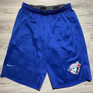 Nike Team sports Toronto Blue Jays Therma fit shorts men’s large Cooperstown